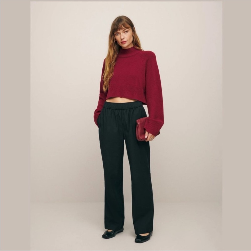 NWT Reformation Juno Pant in Black size large
